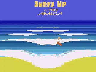 Surf's Up title screen for Atari 2600